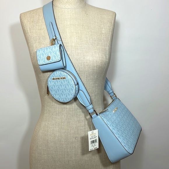 MICHAEL KORS 💙
Jet Set Travel Small Logo Shoulder crossbody Bag tech Pouches - Picture 3 of 13